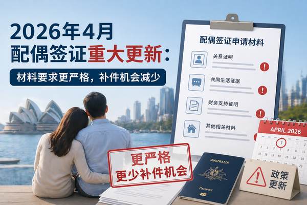 澳洲配偶结婚移民签证最新审理更新